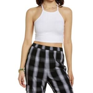BP Halter Crop Top In White Size XS NWOT